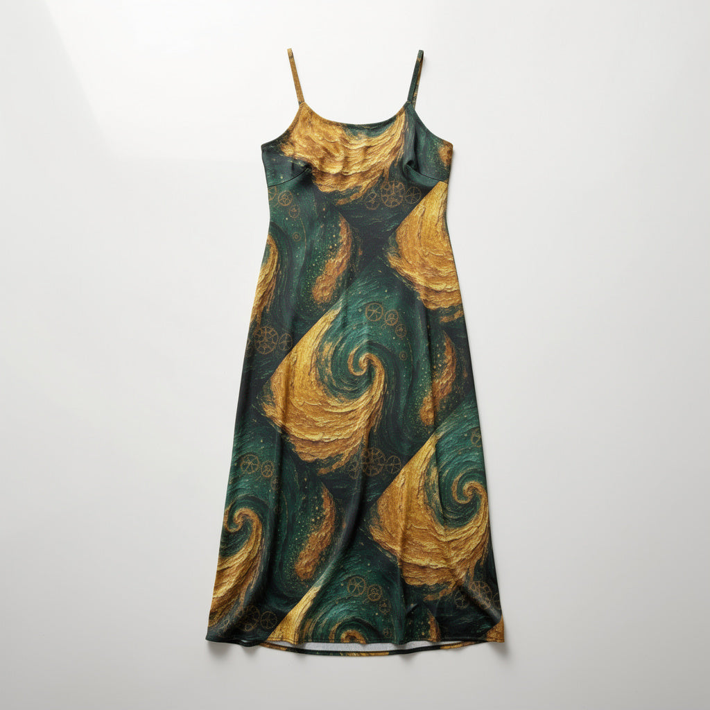 Bias Slip Dress Golden Time