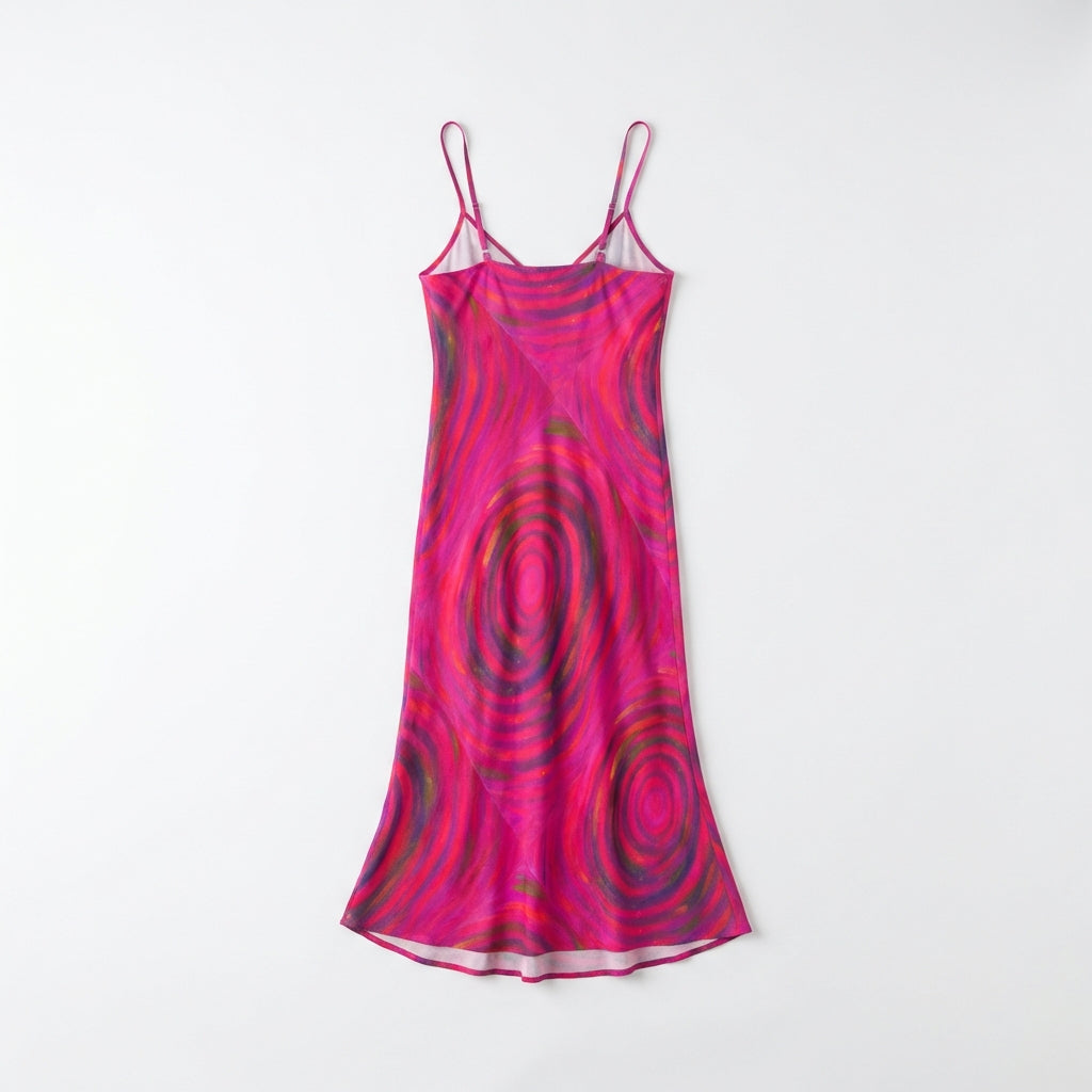 Bias Slip Dress Hot Pink Dream