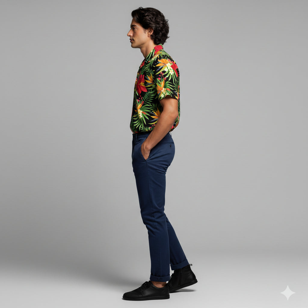 Organic Cotton Hawaiian Shirt – Camp Collar