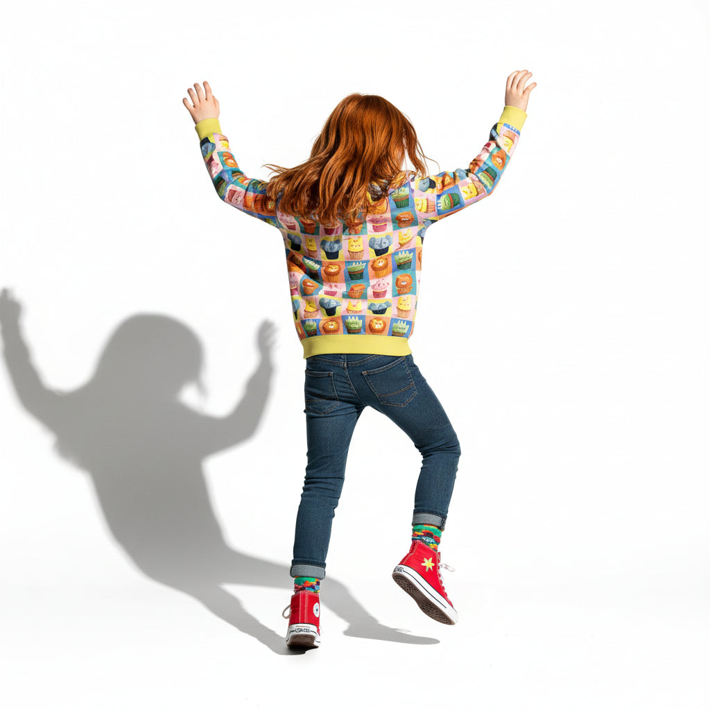 Cupcake Creature Sweatshirt - Crewneck Cotton Fleece