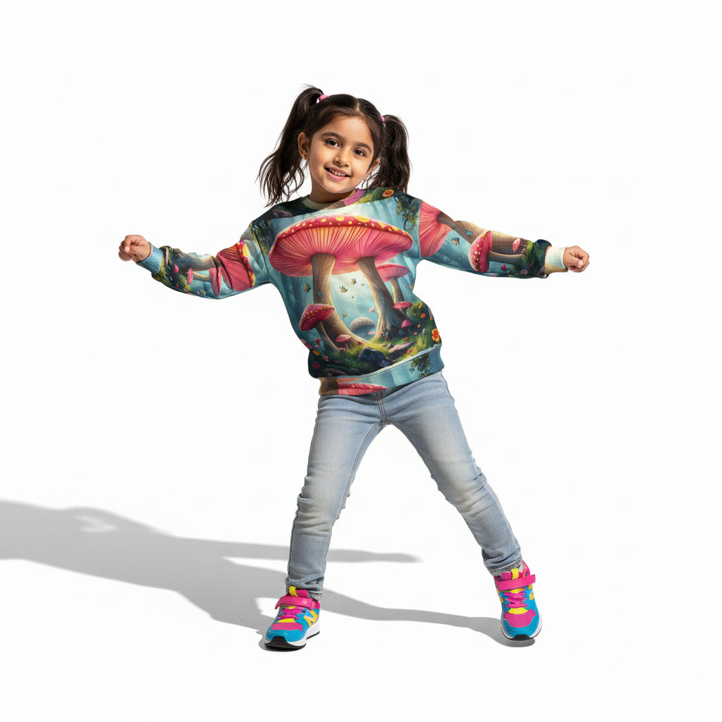 Unisex 3D Mushroom Fantasy Sweat Shirt