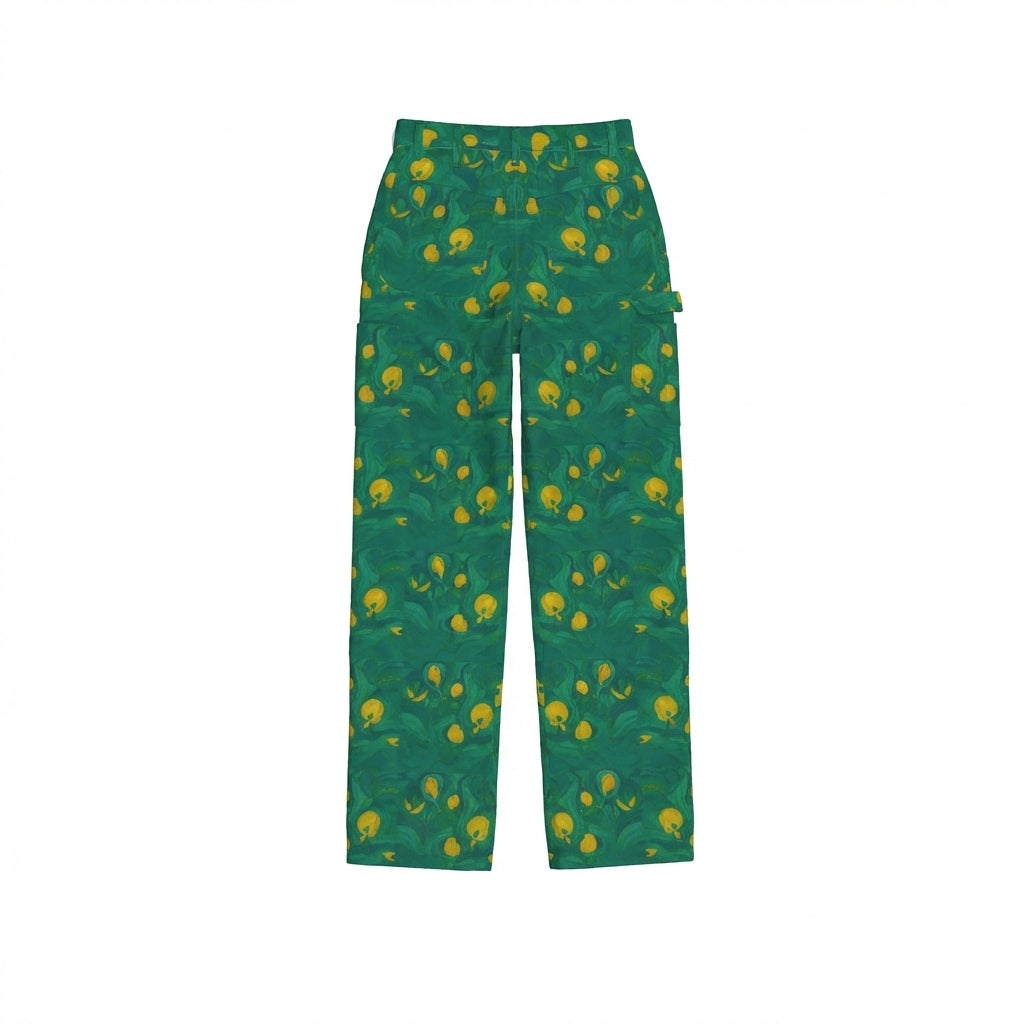 Carpenter Pants Yellow Flowers