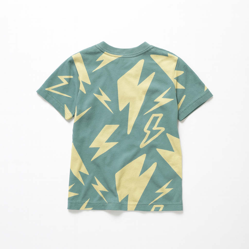 Kid's Pocket T-Shirt in Acqua Super Thunder