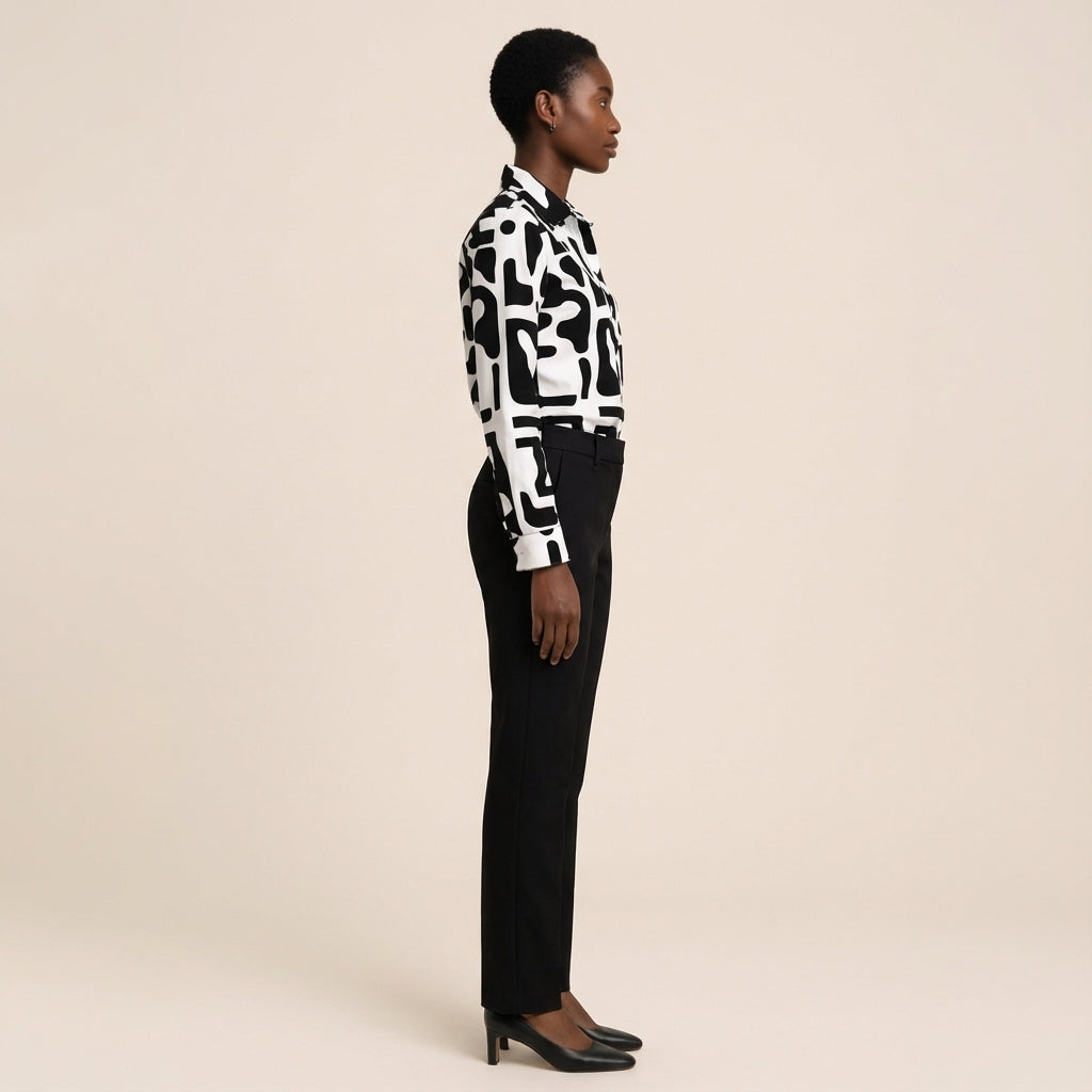 Codex Button Front Blouse (Baz'l Couture)