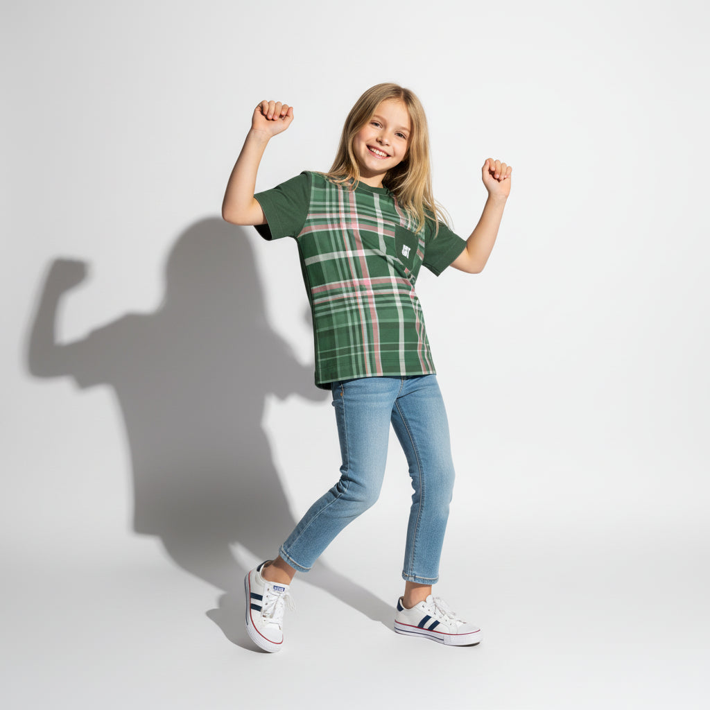 The Queen is Dead Plaid T-shirt