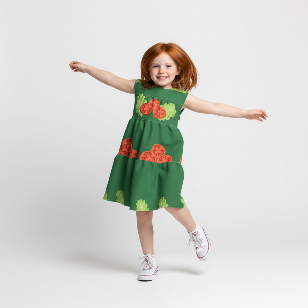 Salad Days Ruffle Dress