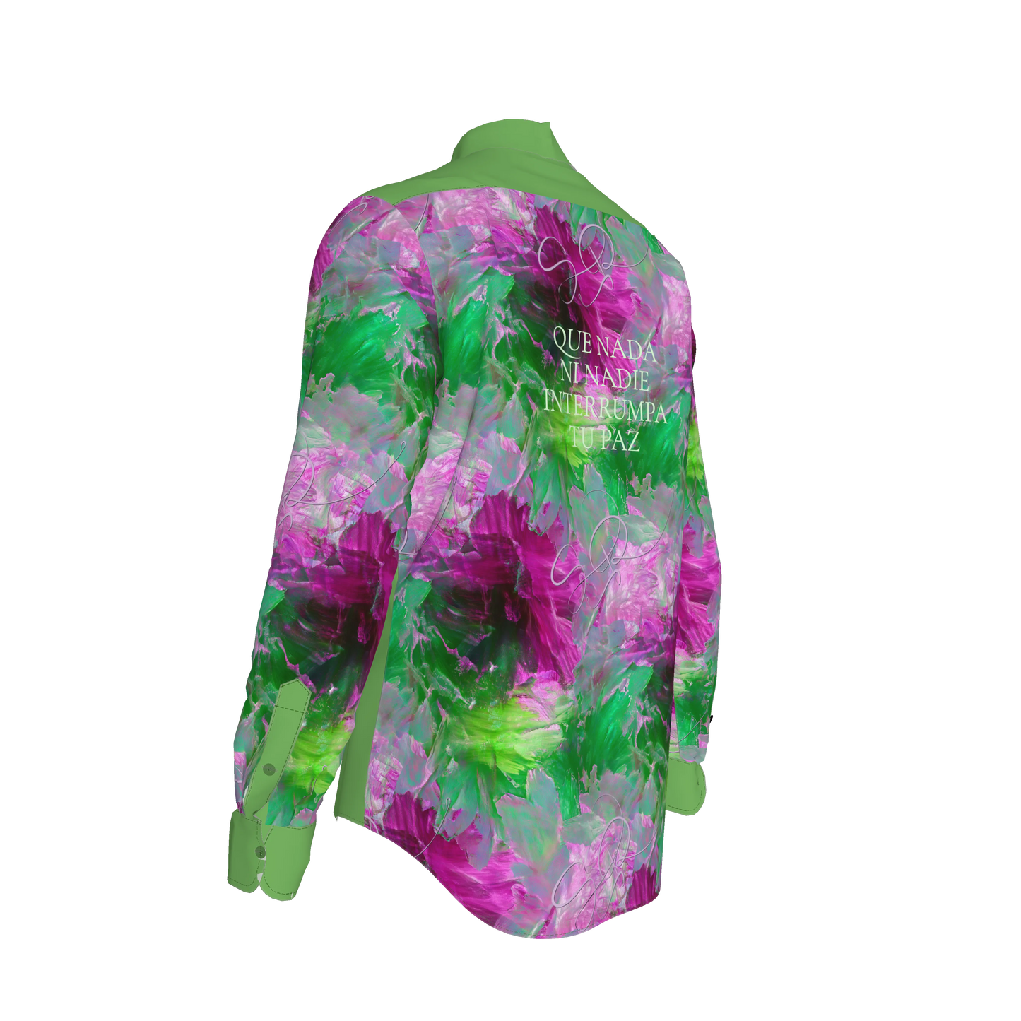 Mauricio-Print 3 Button-Up Shirt (French Placket/Unisex)