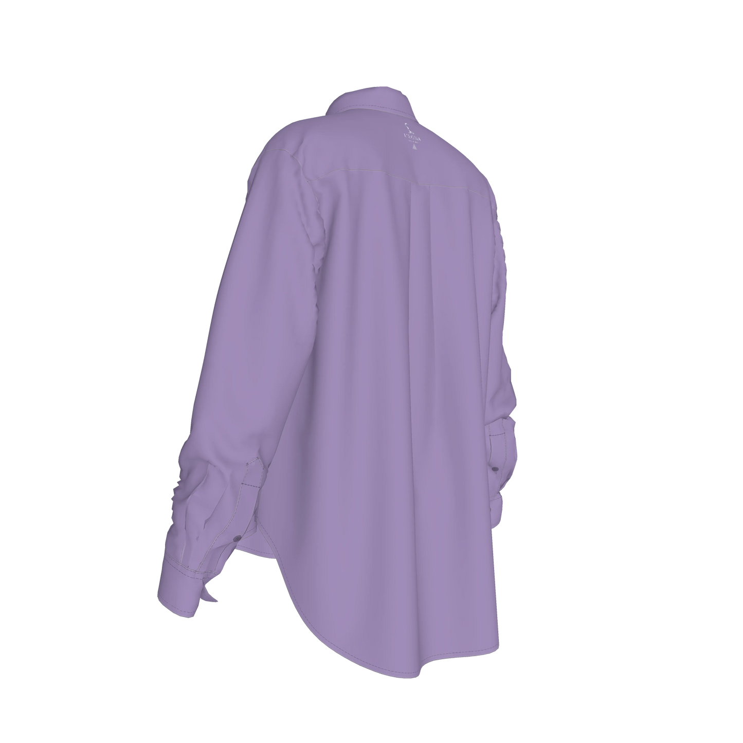 L'EGNA RISING VIOLET SMOKE Oversized Button-Up