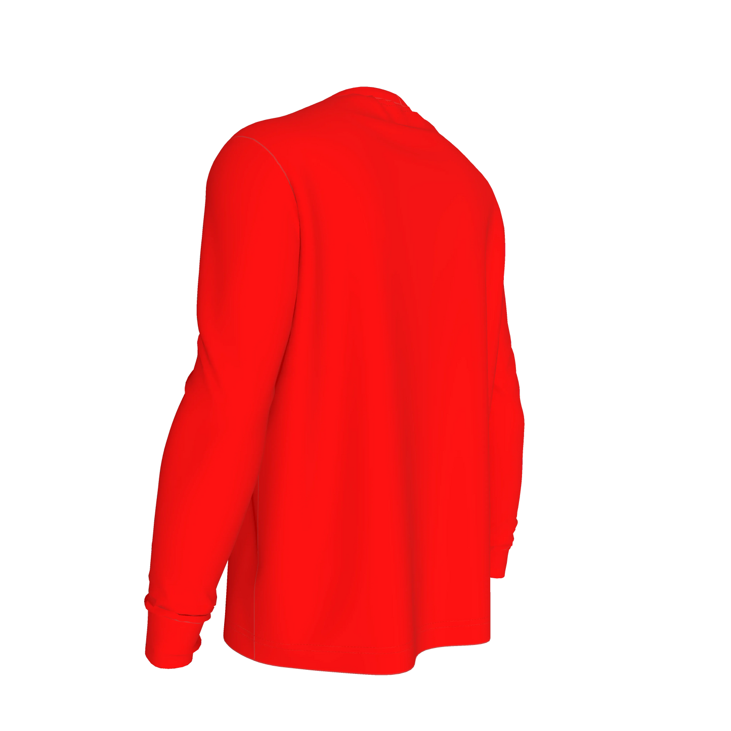 Long Sleeve Red T-shirt in Light Weight Cotton