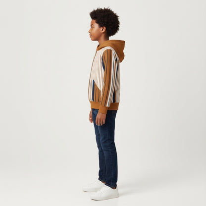 Striped Midweight Hoodie