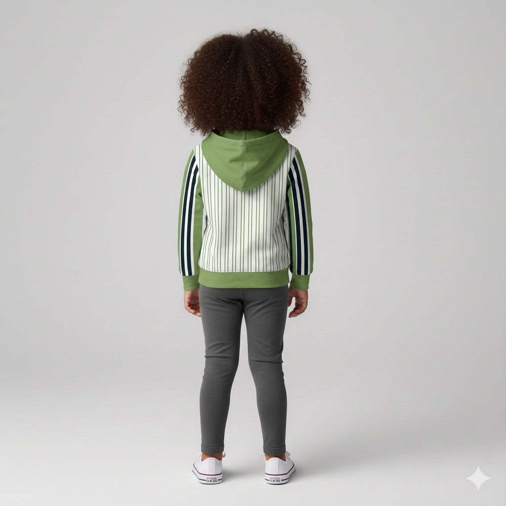 Striped Midweight Hoodie