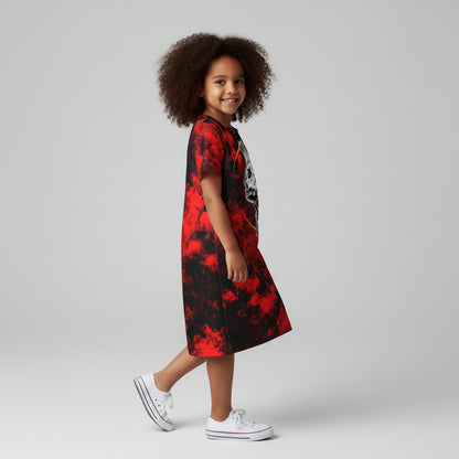 Punk Skull T-Shirt Dress