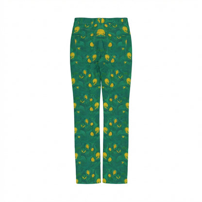 Skinny Jeans Yellow Flowers – Slim Jeans in Heavyweight Stretch Cotton Denim