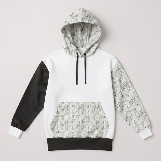 Half Raglan Sweatshirt Hoodie
