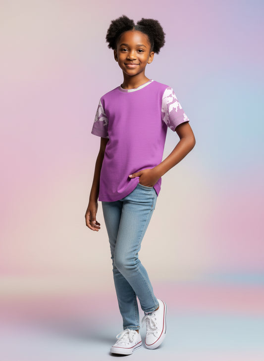 purple  shirt for kids