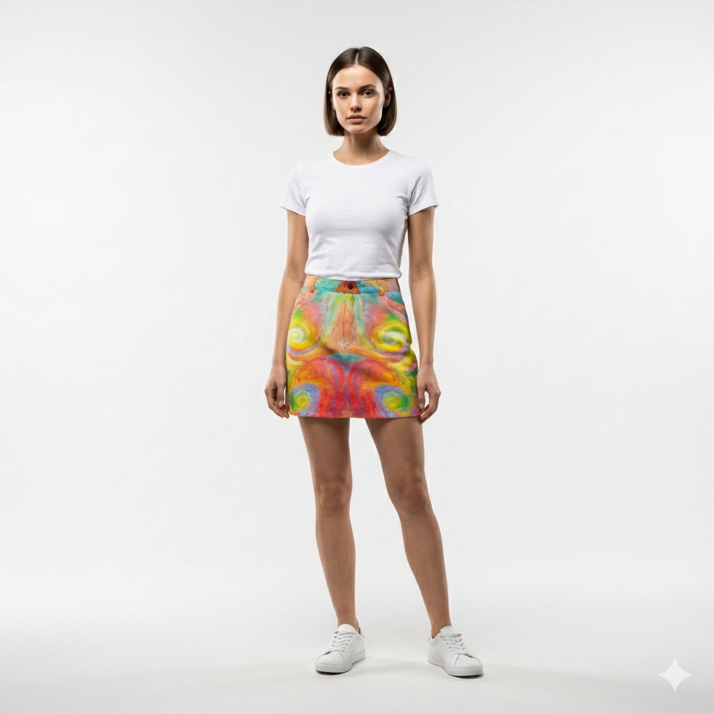 Denim Mini Skirt Multiverse
