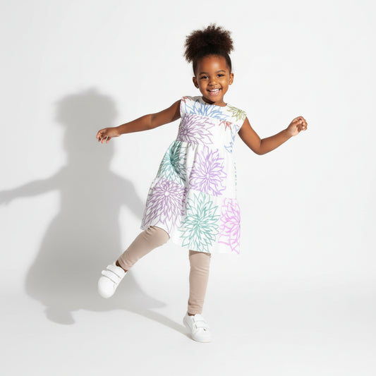 StarFlowers on a Ruffle Dress 