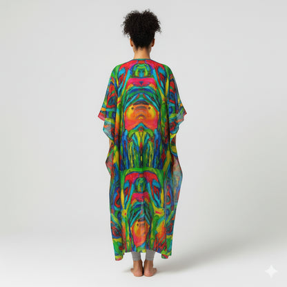 Caftan Green Jungle – Organic Cotton Voile