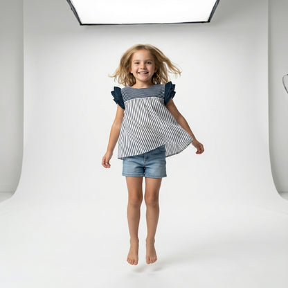 Ruffled Sleeve Top