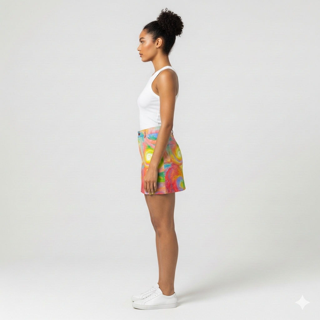 Denim Mini Skirt Multiverse