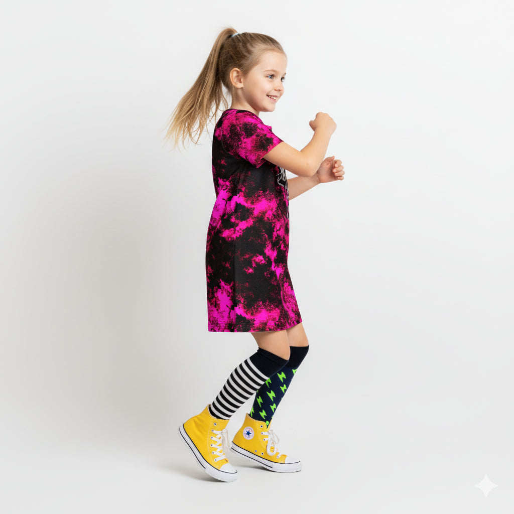 Punk Skull T-Shirt Dress