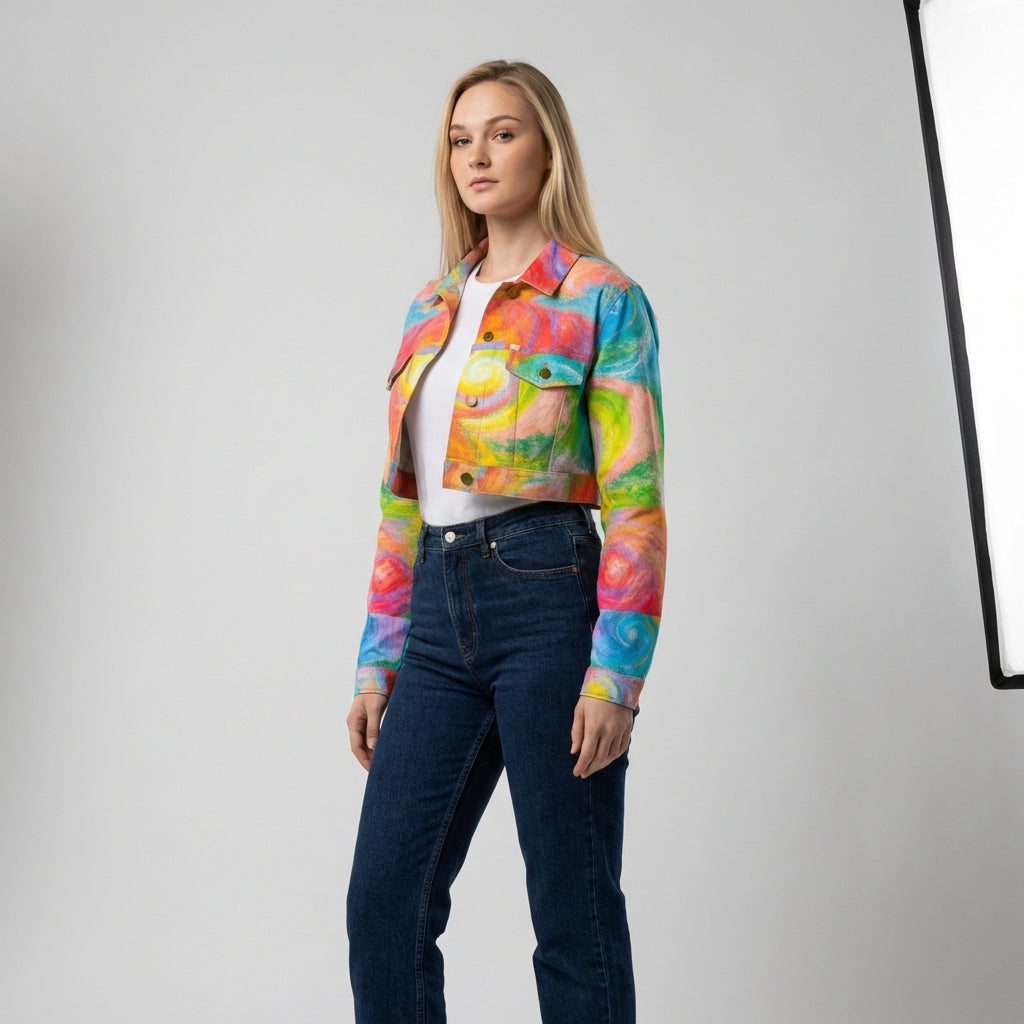 Cropped Jean Cotton Jacket Multiverse