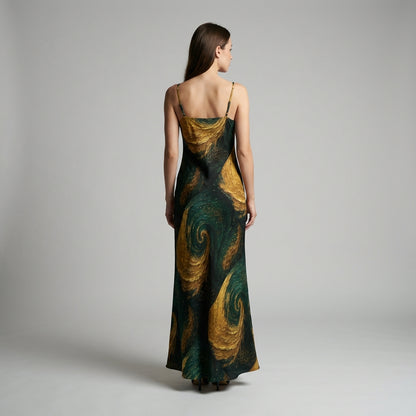Bias Slip Dress Golden Time