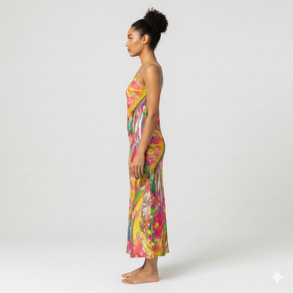 Bias Slip Dress in Ecovero Crepe