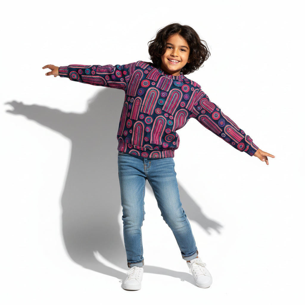 Stitched Rainbow Crew Neck