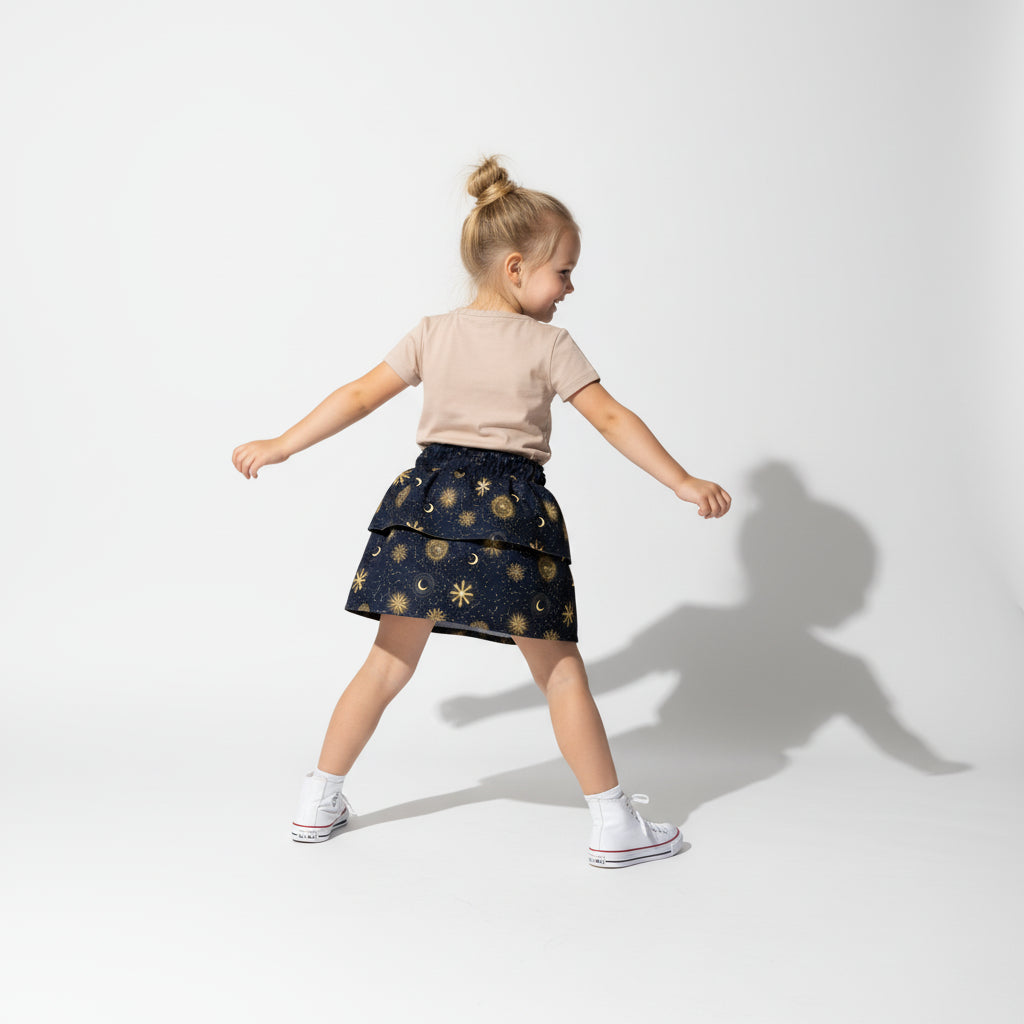 Celestial Skirt – Smocked Ruffle Skirt