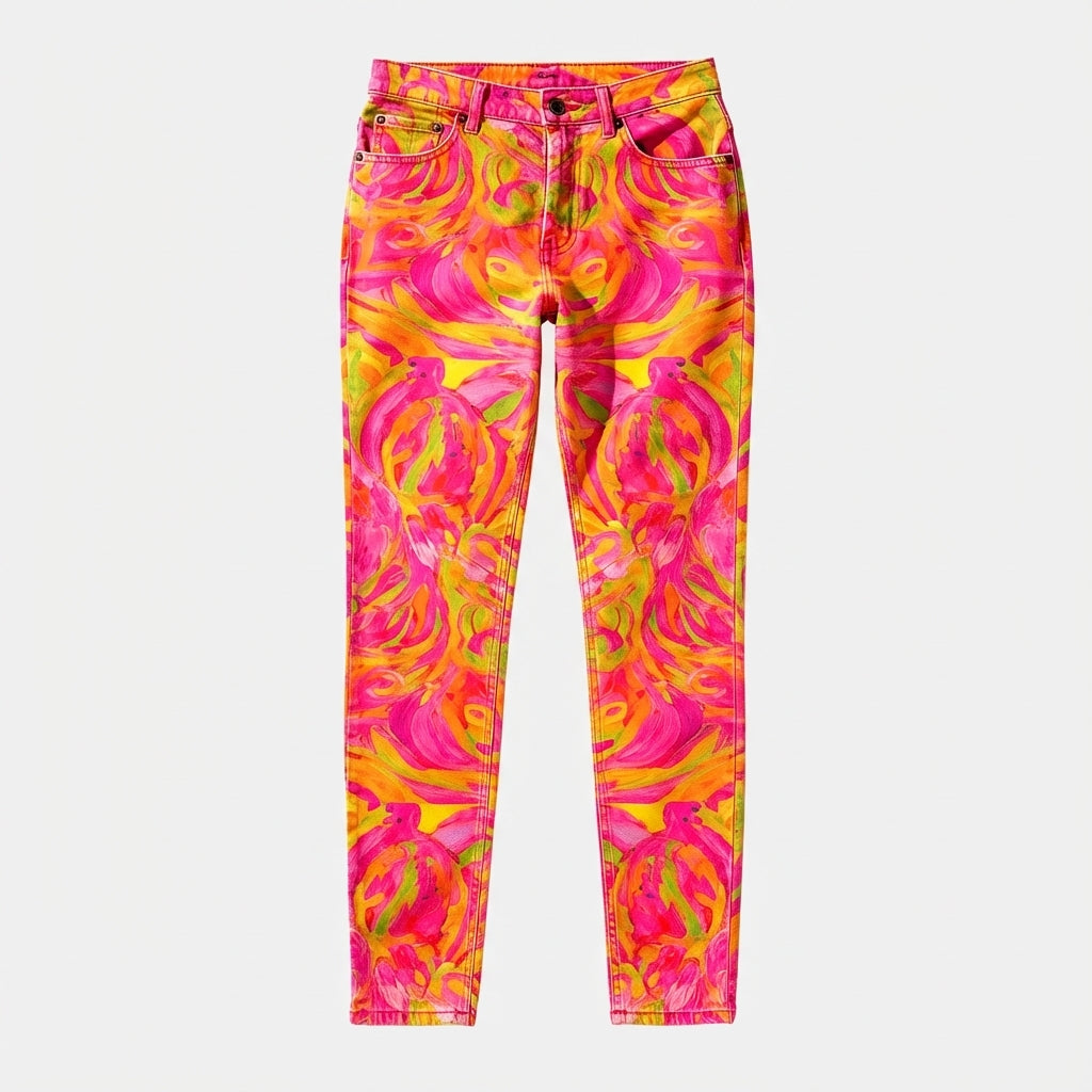 Skinny Jeans Pink Noodles