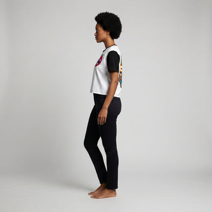 Maine-ish Reverse Women's Two-Tone White Tee