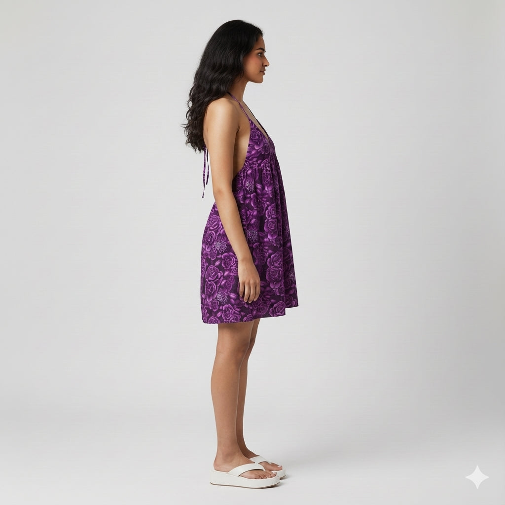 Purple Baby Doll Dress