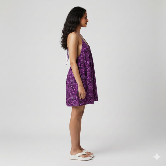 Purple Baby Doll Dress