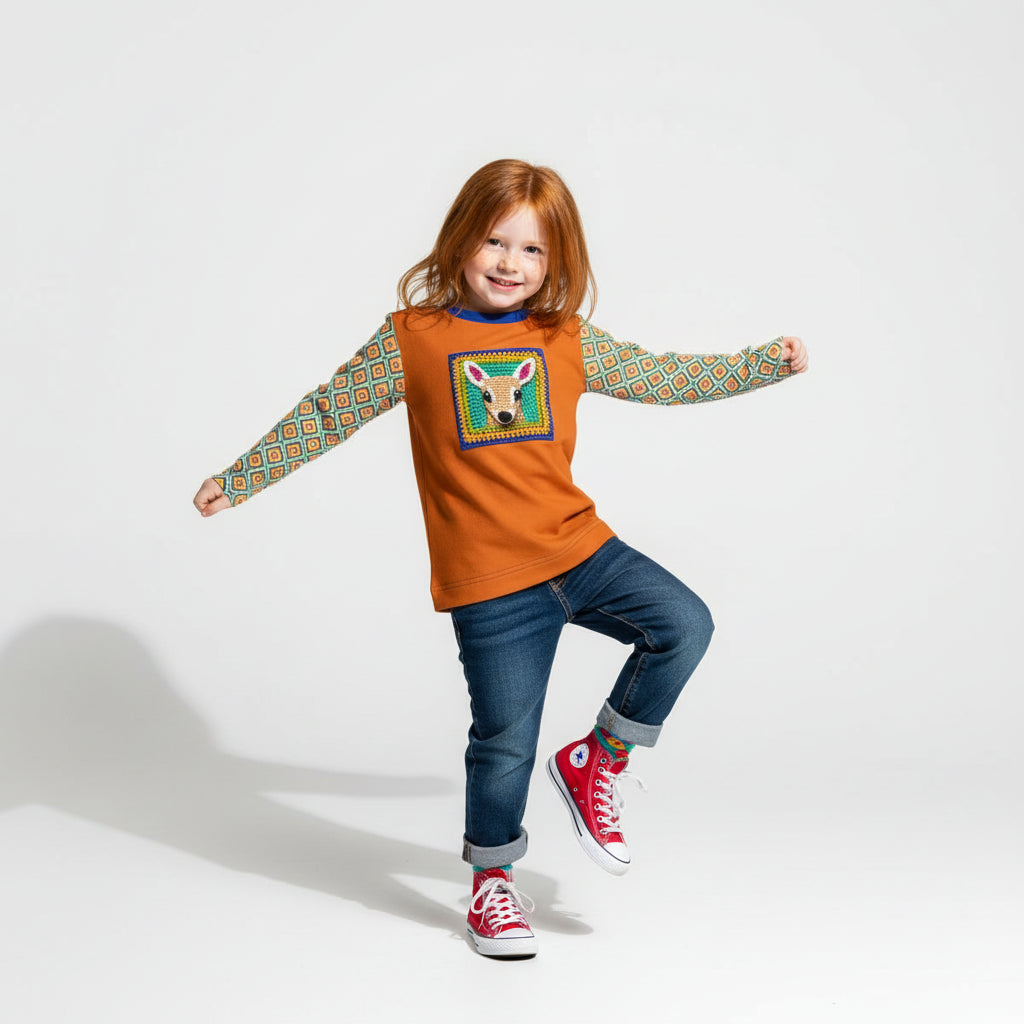 Oh Deer Top: Children’s Long Sleeve T-Shirt