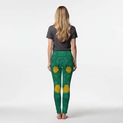 Skinny Jeans Yellow Flowers — Slim Jeans in Heavyweight Stretch Cotton Denim