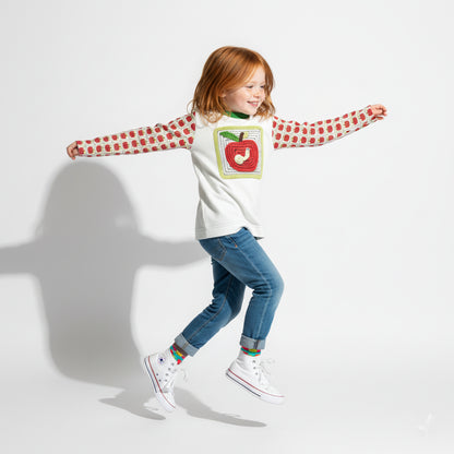 Worm in your Apples Top – Children’s Long Sleeve T-Shirt