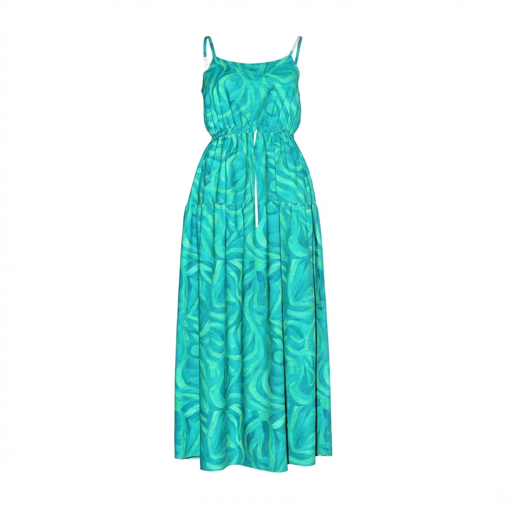 Maxi Dress Turquoise Noodles