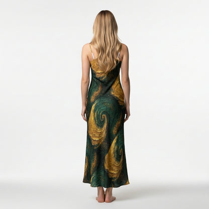 Bias Slip Dress Golden Time