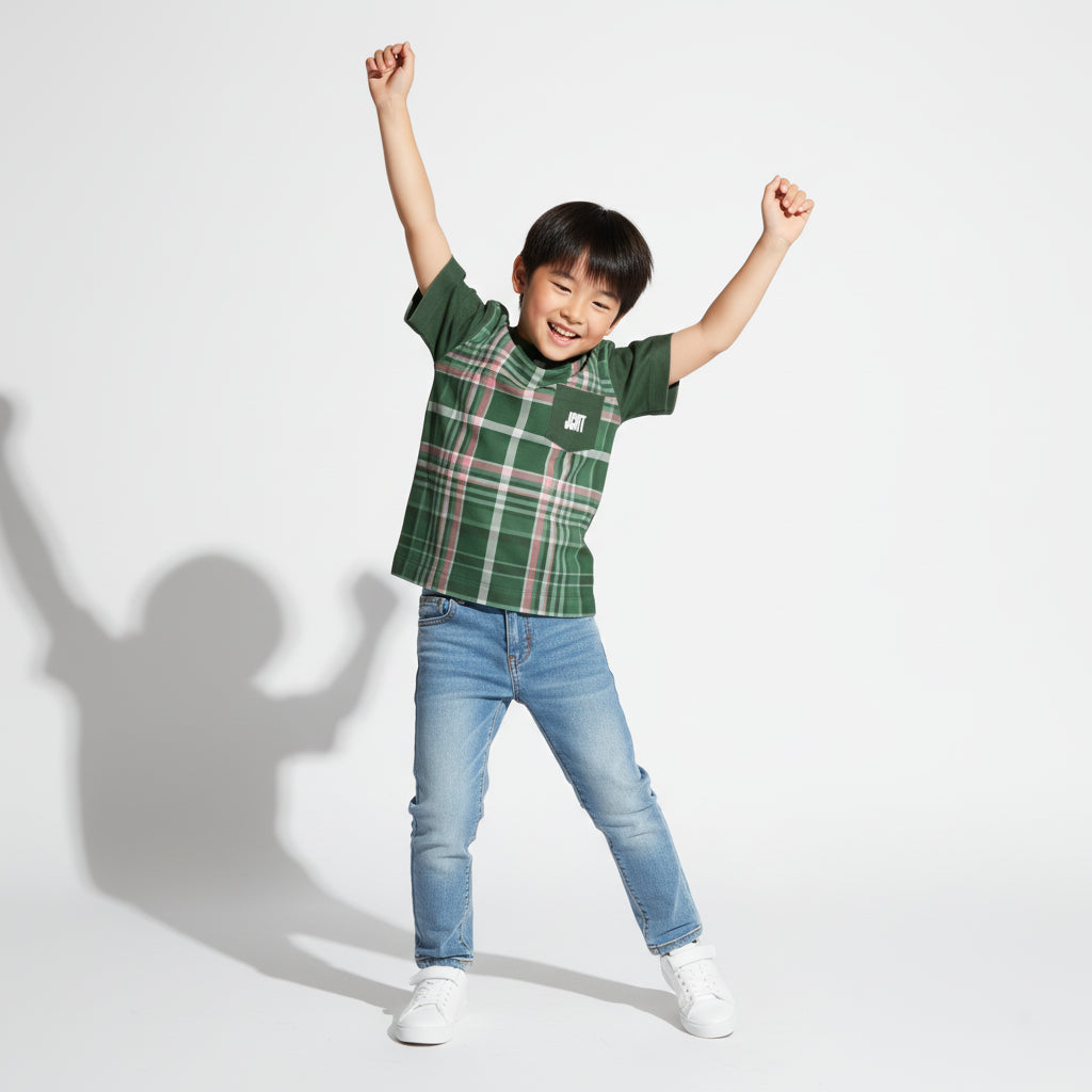 The Queen is Dead Plaid T-shirt