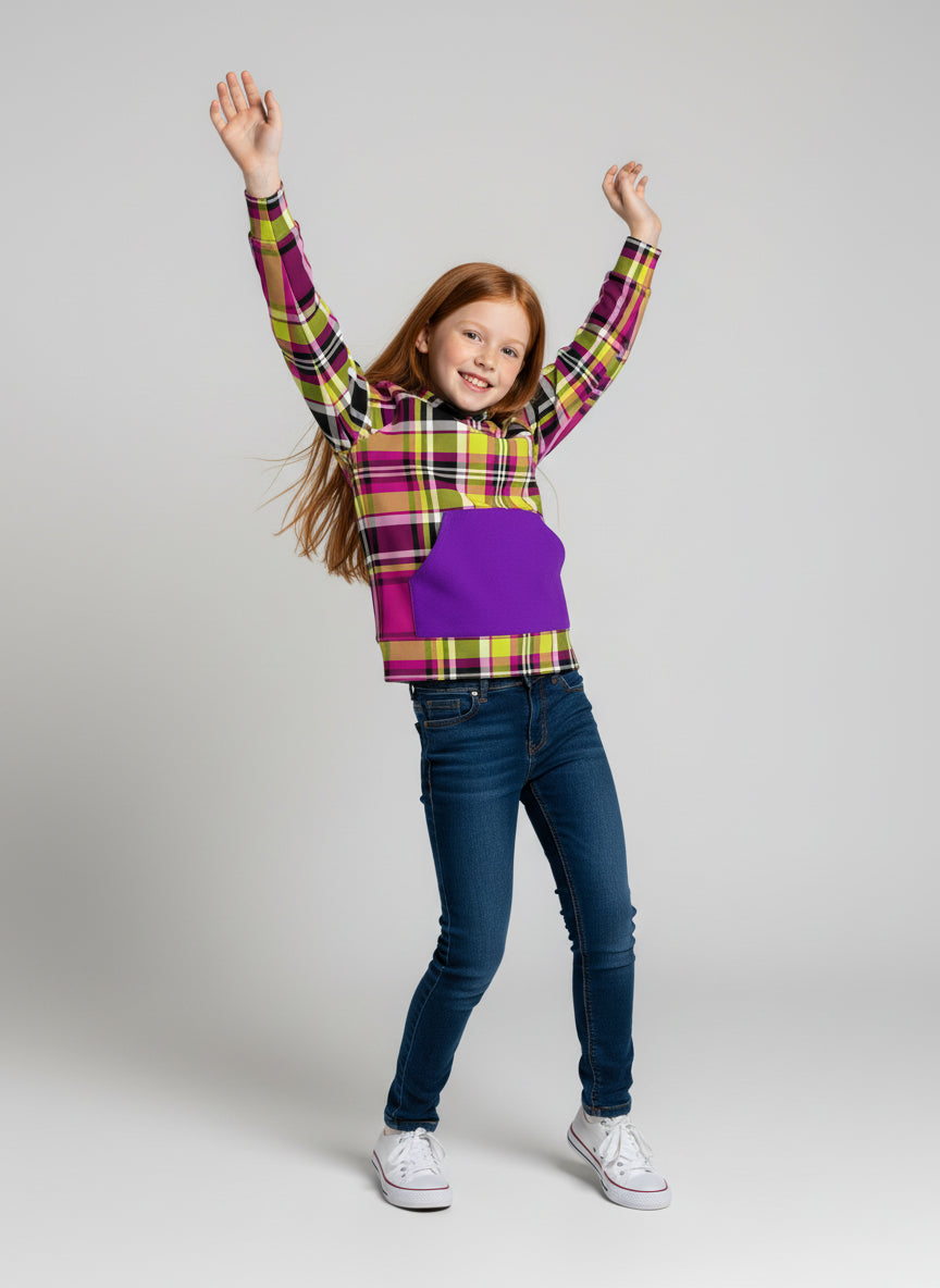 The Earth Ad Plaid Hoodie