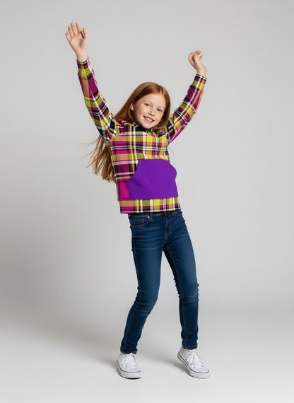 The Earth Ad Plaid Hoodie