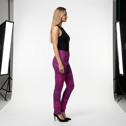 Skinny Jeans Purple Storm