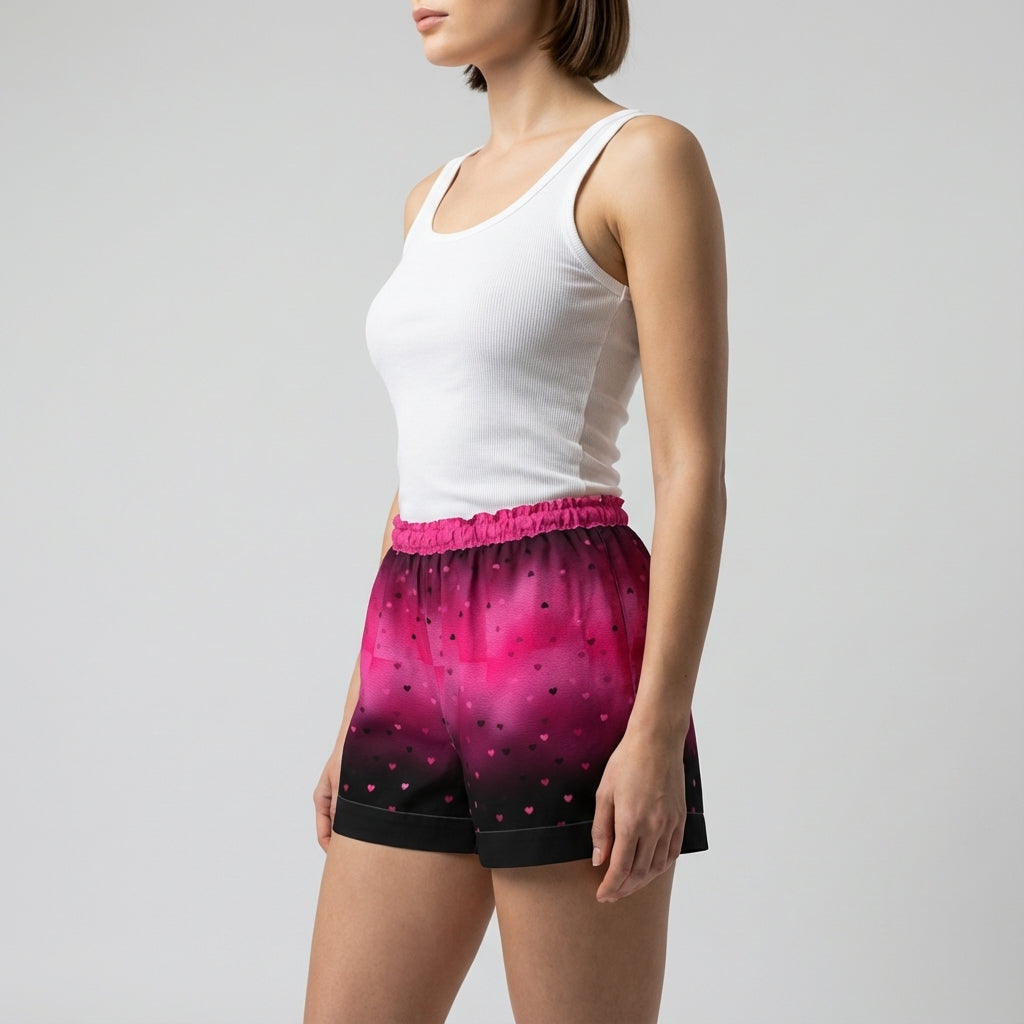 Draw String Pajama Short w/o Piping - Lightweight Cotton Poplin