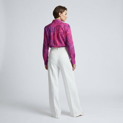 Button Front Shirt Purple Storm