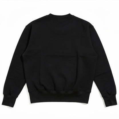 Black on Black - Organic Cotton Crew Neck Sweatshirt 