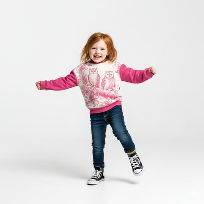 Woodland Wisdom Sweatshirt in Sweet Pink