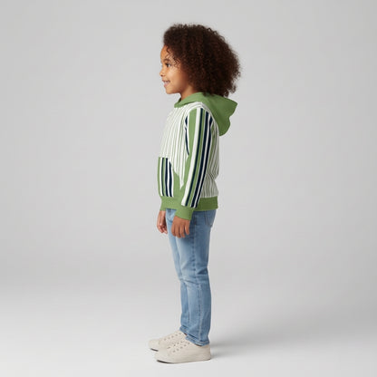 Striped Midweight Hoodie