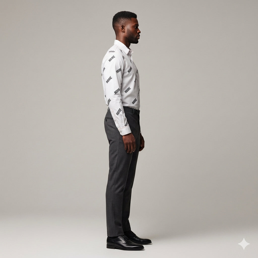 Noiire Multi Botton Down Dress Shirt