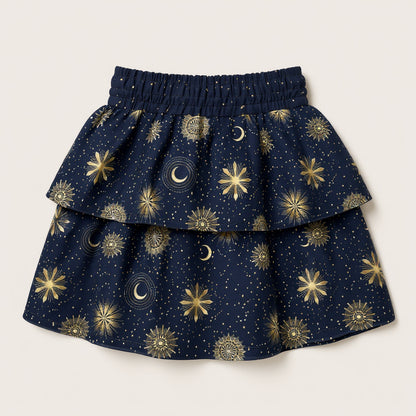 Celestial Skirt – Smocked Ruffle Skirt